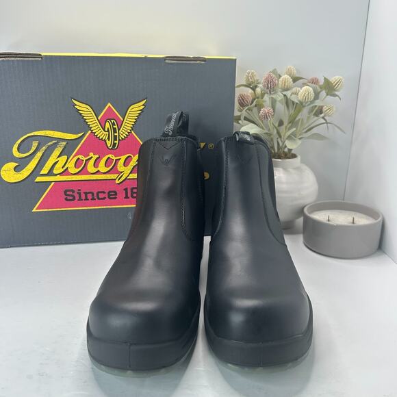 Thorogood 6" Thoroflex Quick Release Boot Safety Toe Black 804-6134 Men's 13M - Picture 2 of 10